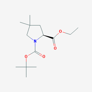 (S)-1-Boc-4,4-dimethyl-pyrrolidine-2-carboxylic acid ethyl ester