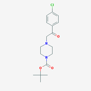 4-[2-(4-Chloro-phenyl)-2-oxo-ethyl]-piperazine-1-carboxylic acid tert-butyl ester