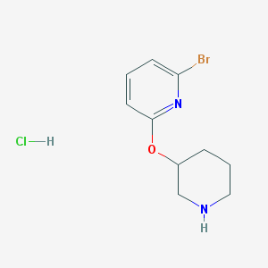 2-Bromo-6-(piperidin-3-yloxy)-pyridine hydrochloride