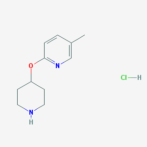 5-Methyl-2-(piperidin-4-yloxy)-pyridine hydrochloride