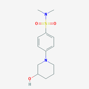4-(3-hydroxypiperidin-1-yl)-N,N-dimethylbenzenesulfonamide