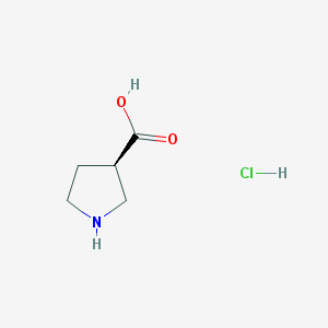 (3R)-3-Pyrrolidinecarboxylic acid hydrochloride (1:1)