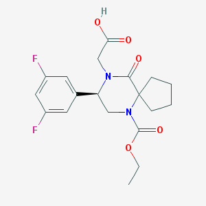 (R)-2-(8-(3,5-difluorophenyl)-6-(ethoxycarbonyl)-10-oxo-6,9-diazaspiro[4.5]decan-9-yl)acetic acid