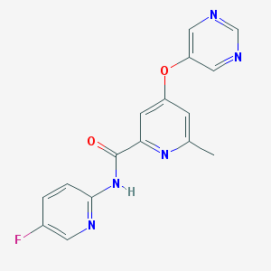 2-PyridinecarboxaMide, N-(5-fluoro-2-pyridinyl)-6-Methyl-4-(5-pyriMidinyloxy)-