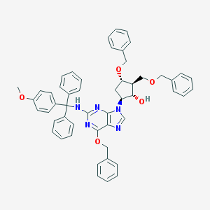 (1S,2S,3S,5S)-3-(Benzyloxy)-5-(6-(benzyloxy)-2-(((4-Methoxyphenyl)diphenylMethyl)aMino)-9H-purin-9-yl)-2-((benzyloxy)Methyl)cyclopentanol