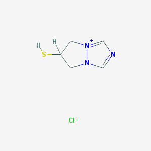 6,7-dihydro-6-Mercapto-5H-Pyrazolo[1,2-a][1,2,4]triazol-4-iuM chloride