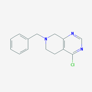 7-BENZYL-5,6,7,8-TETRAHYDRO4-CHLORO-PYRIDO[3,4-D]PYRIMIDINE HYDROCHLORIDE