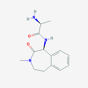 (S)-2-amino-N-((S)-3-methyl-2-oxo-2,3,4,5-tetrahydro-1H-benzo[d]azepin-1-yl)propanamide
