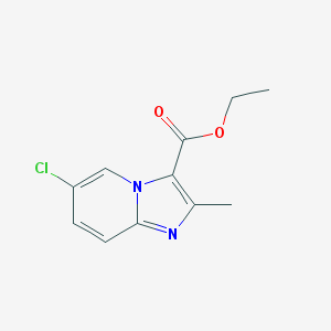 6-CHLORO-2-METHYL-IMIDAZO[1,2-A]PYRIDINE-3-CARBOXYLIC ACID ETHYL ESTER