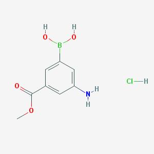 (3-AMino-5-(Methoxycarbonyl)phenyl)boronic acid hydrochloride