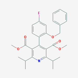 diMethyl 4-(2-(benzyloxy)-4-fluorophenyl)-2,6-diisopropylpyridine-3,5-dicarboxylate