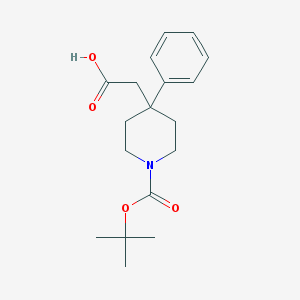 2-(1-(tert-butoxycarbonyl)-4-phenylpiperidin-4-yl)acetic acid