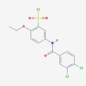 5-(3,4-Dichloro-benzoylamino)-2-ethoxy-benzenesulfonyl chloride