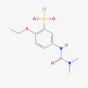 5-(3,3-Dimethyl-ureido)-2-ethoxy-benzenesulfonyl chloride