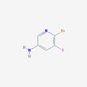 6-BroMo-5-iodopyridin-3-aMine