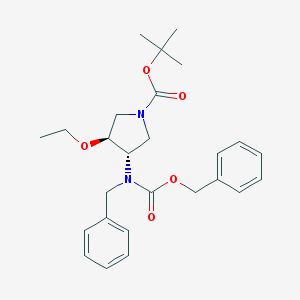 (3S,4S)-tert-butyl 3-(benzyl(benzyloxycarbonyl)aMino)-4-ethoxypyrrolidine-1-carboxylate