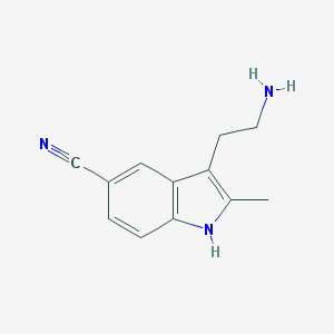 3-(2-Amino-ethyl)-2-methyl-1H-indole-5-carbonitrile