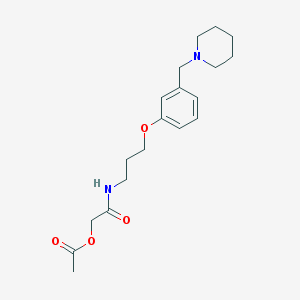 2-Oxo-2-((3-(3-(piperidin-1-ylMethyl)phenoxy)propyl)aMino)ethyl acetate