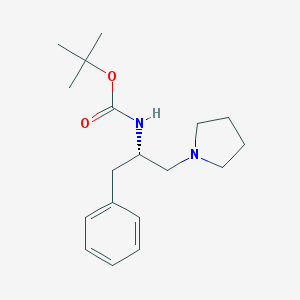 2-Methyl-2-propanyl [(2S)-1-phenyl-3-(1-pyrrolidinyl)-2-propanyl]carbamate