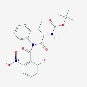 (S)-tert-butyl (1-(2-fluoro-6-nitro-N-phenylbenzaMido)-1-oxobutan-2-yl)carbaMate