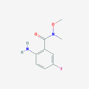 2-Amino-5-fluoro-N-methoxy-N-methyl-benzamide
